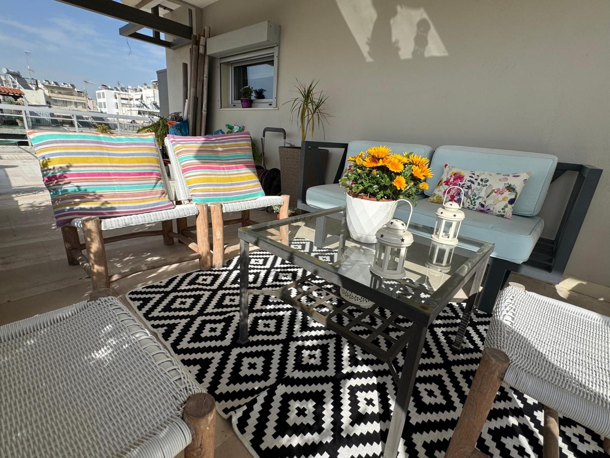 Apartmán Sea Horizon Penthouse Flat Atény Exteriér fotografie